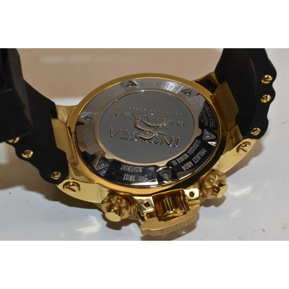 Invicta Subaqua Noma III‎ Chronograph Wrist Watch Mens 50mm Mineral Stainless